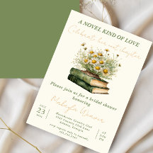 Next Chapter Boho Book Lover Floral bridal shower
