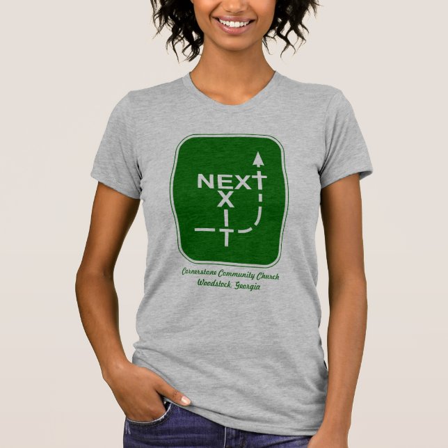 Next Exit Cornerstone Logo T-Shirt (Front)