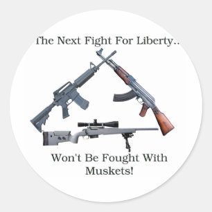 Next Fight For Freedom Classic Round Sticker