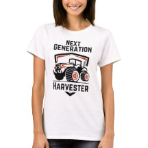  Next Generation Harvester Modern Tractor T-Shirt