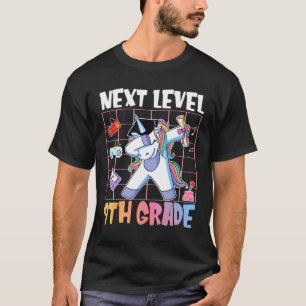 Next Level 9th Grade Unicorn Gamer Graduate Gaming T-Shirt
