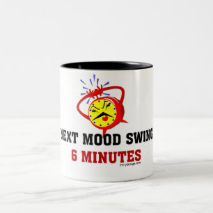 Next Mood Swing: 6 Minutes Two-Tone Coffee Mug
