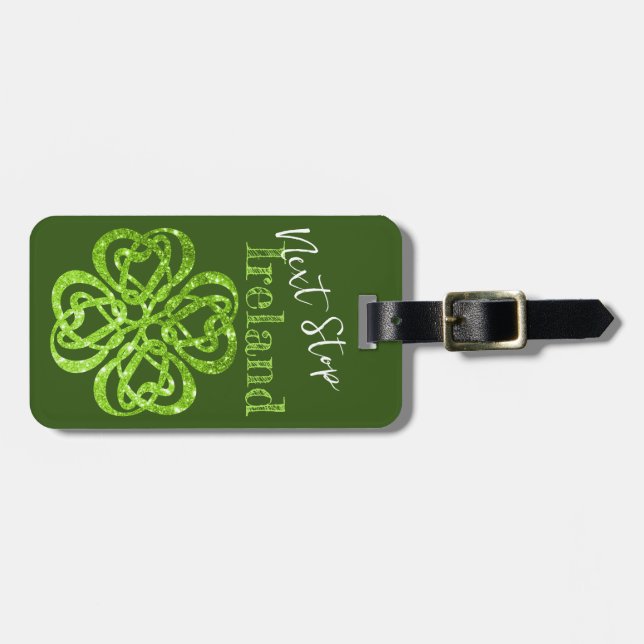 Next Stop Ireland Luggage Tag (Front Horizontal)