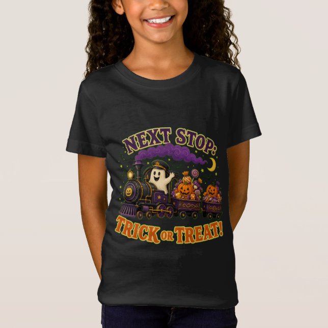 Next Stop: Trick or Treat T-Shirt (Front)
