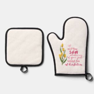 Next Time Satan Reminds You Oven Mitt & Pot Holder Set