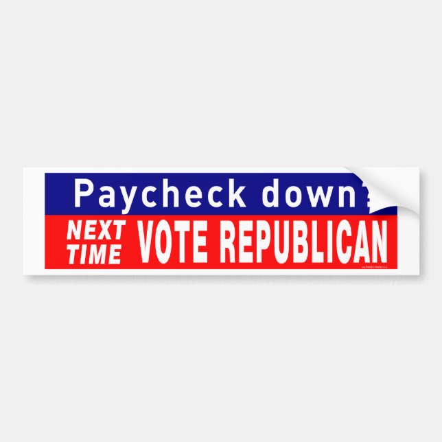 Next Time VOTE REPUBLICAN Bumper Sticker (Front)