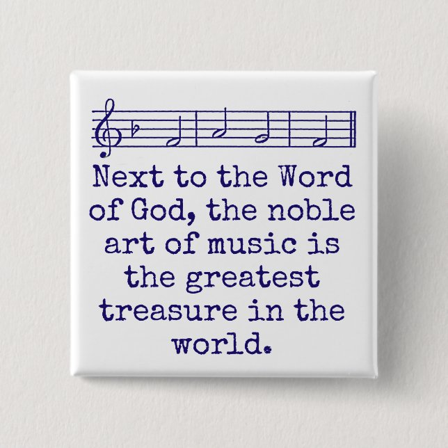 Next To The Word Of God - Music Quote  15 Cm Square Badge (Front)