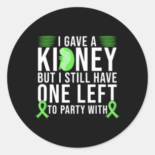 Ney Donor Ney Transplant Classic Round Sticker