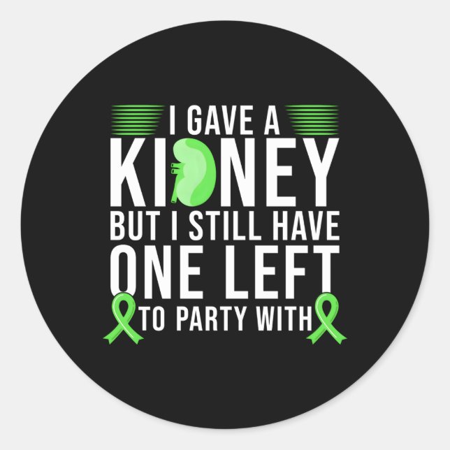 Ney Donor Ney Transplant Classic Round Sticker (Front)