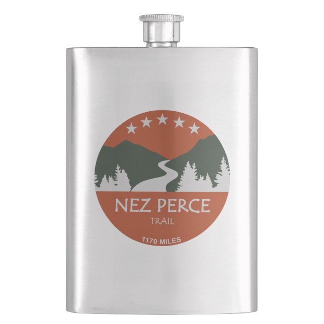 Nez Perce Trail Hip Flask (Front)