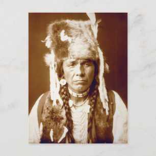 Nez Percé with furcap Postcard