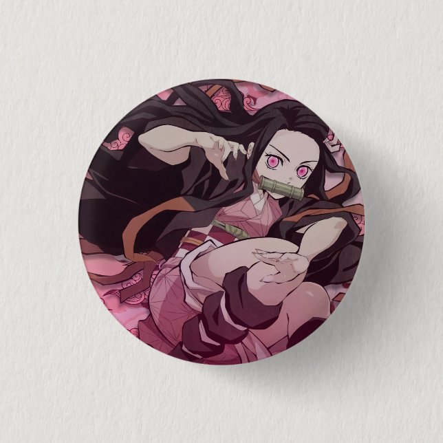 Nezuko Kamado 3 Cm Round Badge (Front)