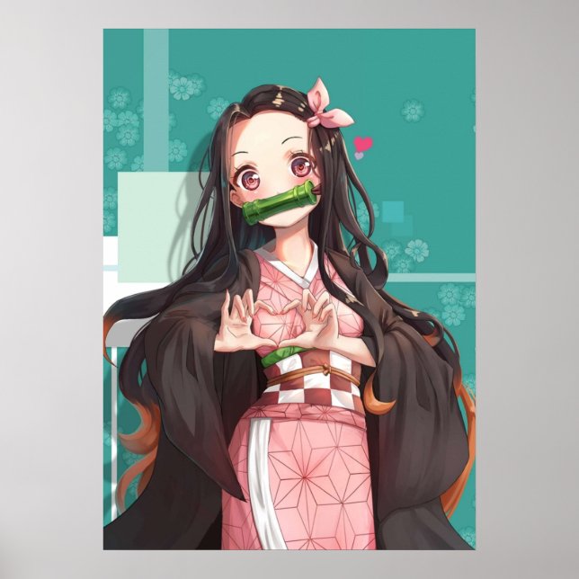 Nezuko Kamado Demon Slayer Kimetsu no Yaiba Nezuko Poster (Front)