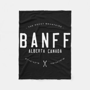 Nff Alberta Canada Graphic Distressed Vintage Ski  Fleece Blanket