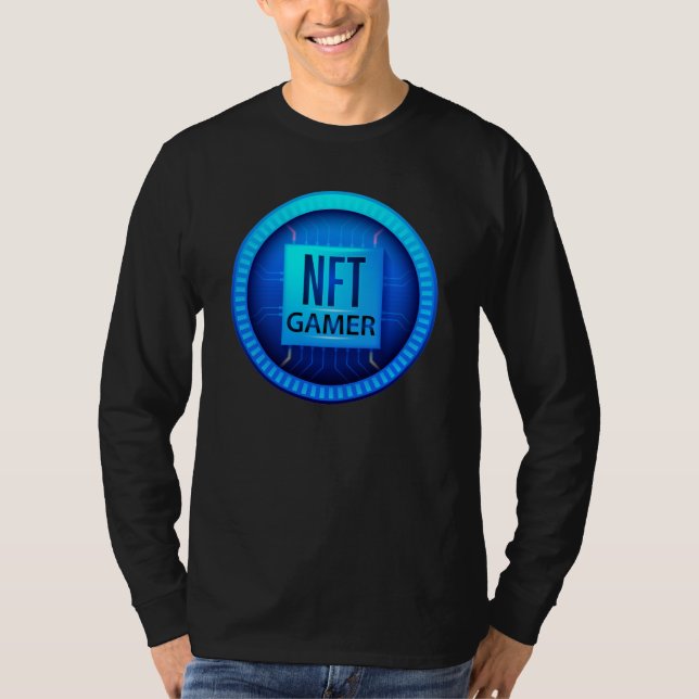 NFT Gamer - Blockchain Gaming & Crypto Design T-Shirt (Front)