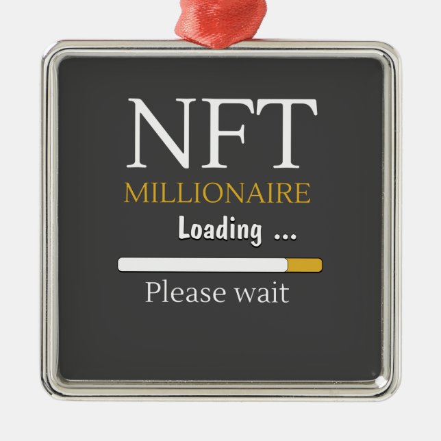 NFT Millionaire Loading crypto currency trading Metal Tree Decoration (Front)