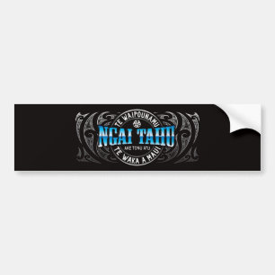 Ngai Tahu Lifer Moko Chrome Bumper Sticker