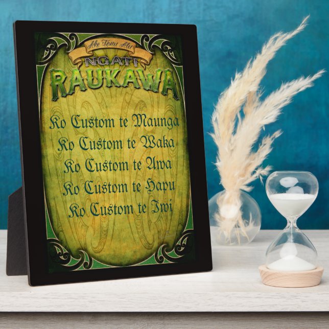 Ngati Raukawa Pepeha Plaque (Side)