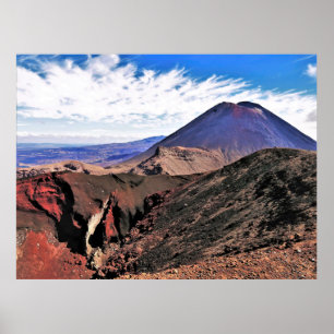 Ngauruhoe and the Red Crater Poster