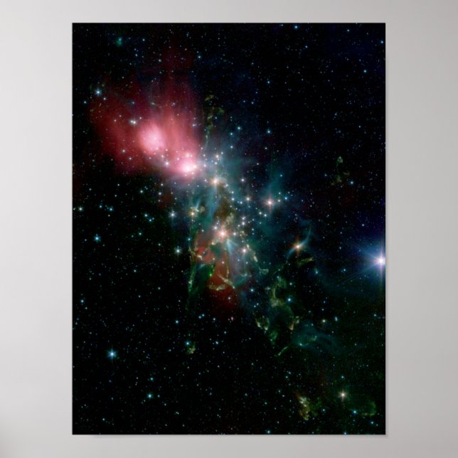 NGC 1333 Chaotic birth of stars Poster (Front)