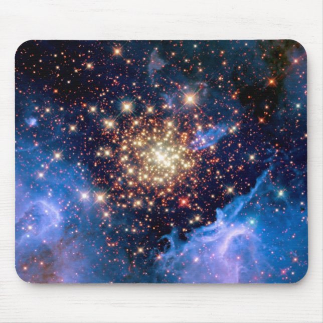 NGC 3603 Star Cluster - NASA Hubble Space Photo Mouse Pad (Front)