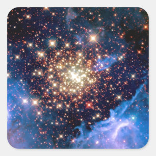 NGC 3603 Star Cluster - NASA Hubble Space Photo Square Sticker