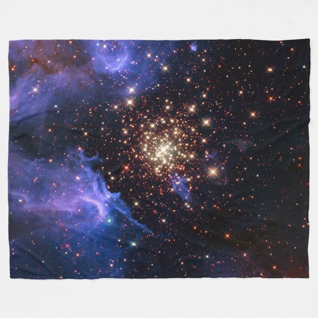 NGC 3603 super star cluster NASA Fleece Blanket (Front (Horizontal))