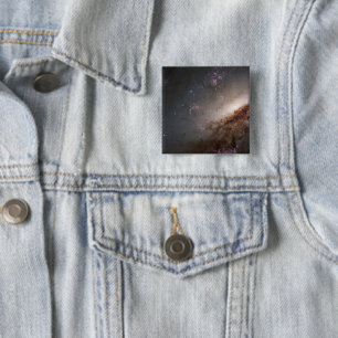 Ngc 4258 Undergoing Intense Star Formation. 15 Cm Square Badge