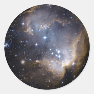 NGC 602 bright stars NASA Classic Round Sticker
