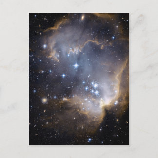 NGC 602 bright stars NASA Postcard