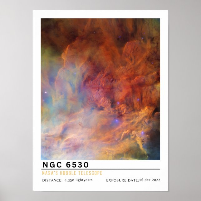 NGC 6530 Space Education Poster (Front)