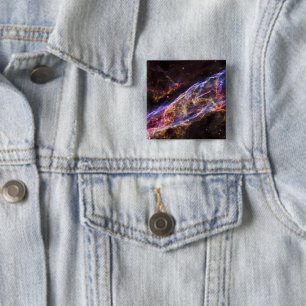 Ngc 6960, The Witch's Broom Nebula. 15 Cm Square Badge