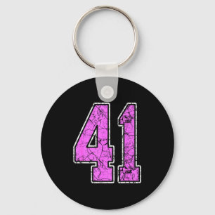 Nge Nk And Nk Number 41 Jersey Player Uniform #41  Key Ring