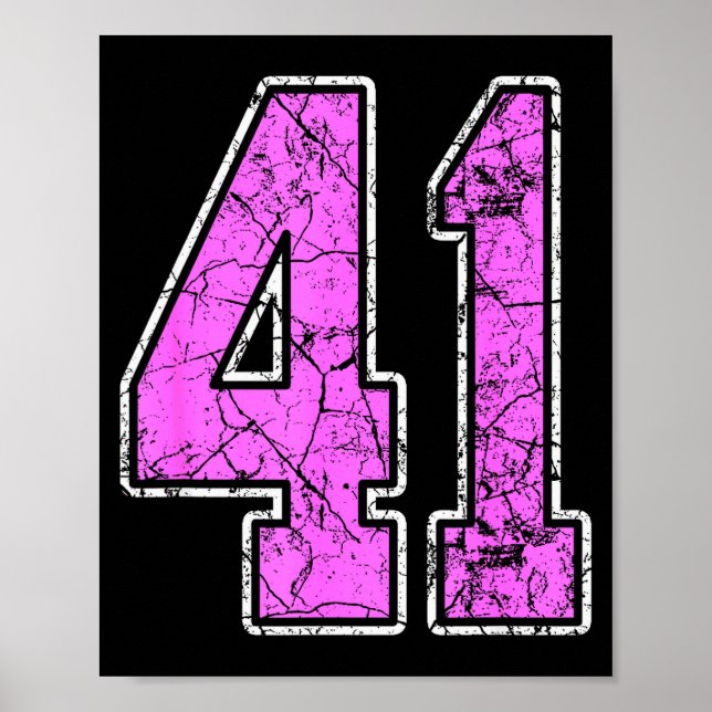 Nge Nk And Nk Number 41 Jersey Player Uniform #41  Poster (Front)