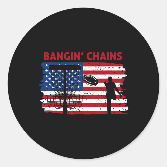 Ngin' Chains  Classic Round Sticker (Front)