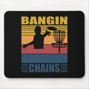 Ngin Chains For A Frisbee Golf Fan Disc Golf Mouse Pad