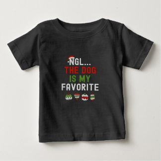 NGL The Dog is my Favourite Family Matching Xmas  Baby T-Shirt