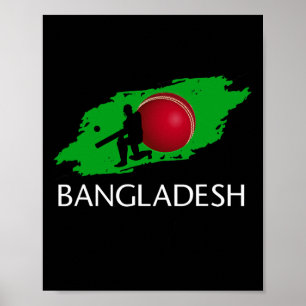 Ngladesh Cricket Jersey Tsman  Poster