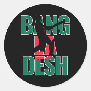 Ngladesh Cricket Ngladeshi Fans Jersey 3  Classic Round Sticker