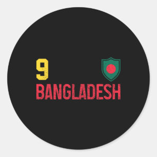 Ngladesh Ngladeshi Flag Pride Vintage Classic Round Sticker