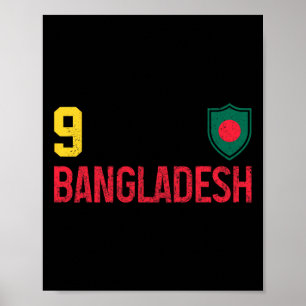 Ngladesh Ngladeshi Flag Pride Vintage  Poster