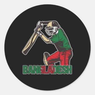 Ngladeshi Cricketer Ngladesh Sports Trainer Classic Round Sticker