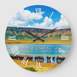 Ngorongoro Crater Wall Clock
