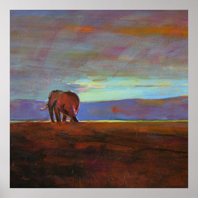 Ngorongoro Sunset collosal  print (Front)