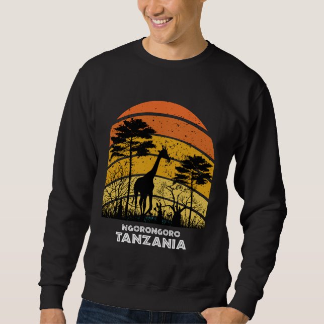 Ngorongoro, Tanzania Safari National Park Game Res Sweatshirt (Front)