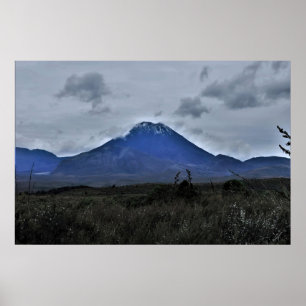 Nguaruhoe on a Cloudy Day Poster