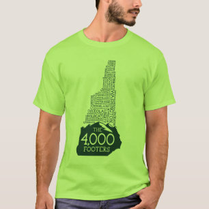 NH 4000 Footers T-Shirt (Green Logo)