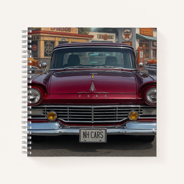 NH Antique Cars  Notebook (Front)