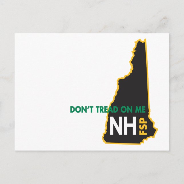 NH Don't Tread on Me Postcard (Front)