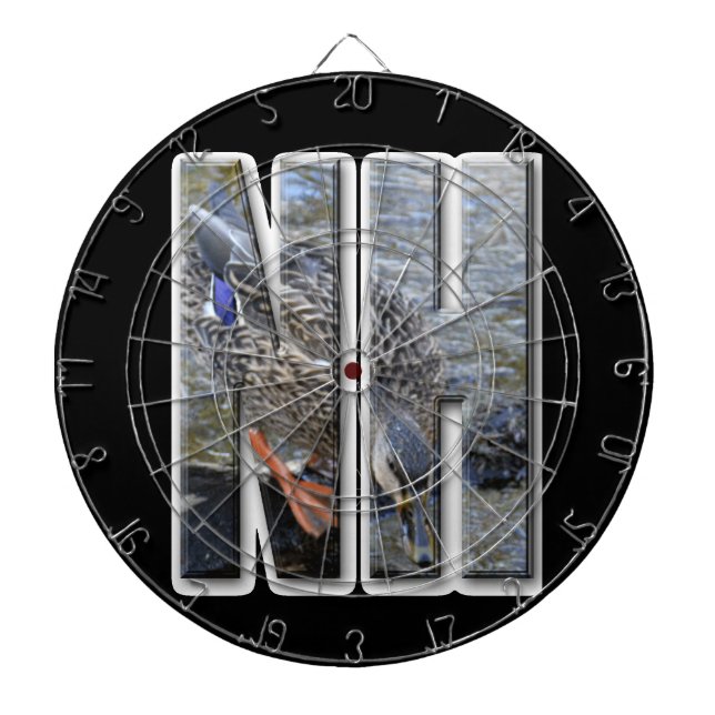 NH NEW HAMPSHIRE DARTBOARD (Front)